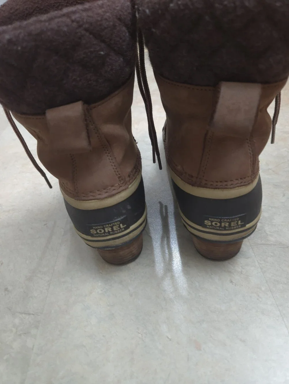 Sorel Women's Slimpack Lace II NL2348 Mid Calf Winter Snow Boots Brown